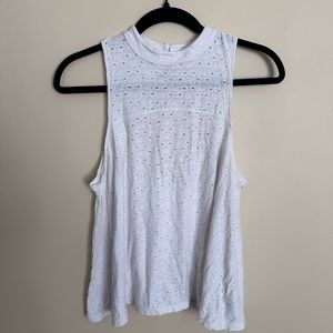 American Eagle Eyelet Tank, Size Medium